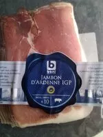 Mängden socker i Jambon d'Ardenne IGP