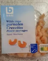 Mängden socker i Crevettes roses sauvages