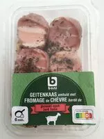 Mängden socker i Geitenkaas omhuld met gerookt spek