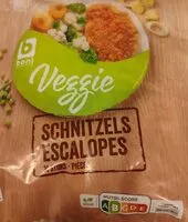 Mängden socker i Schnitzels escalopes veggie