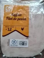 Mängden socker i Filet de poulet