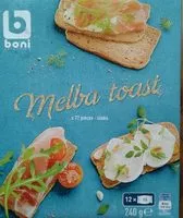 Mängden socker i Melba Toast