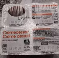 Mängden socker i Crème dessert chocolat (4x125g)