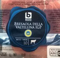 Mängden socker i Bresaola della valtellina igp