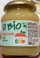 Mängden socker i Mousseline pommes Bio