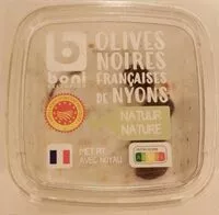 Mängden socker i Olives noires Françaises de Nyons Nature avec Noyau