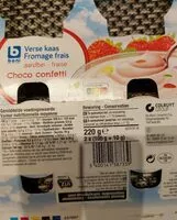 Mängden socker i Fromage frais Choco confetti