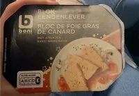 Mängden socker i Bloc de foie gras de canard