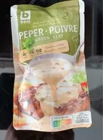 Mängden socker i Sauce Poivre Vert