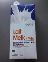 Mängden socker i Lait demi-écrémé
