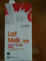 Mängden socker i Lait entier
