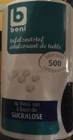Mängden socker i Edulcorant de table (à base de sucralose)