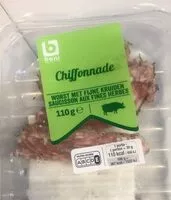 Mängden socker i Chiffonnade saucisson aux herbes