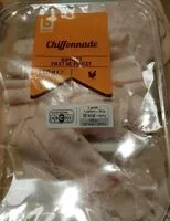 Mängden socker i Chiffonnade de filet de poulet