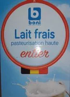 Mängden socker i Lait frais