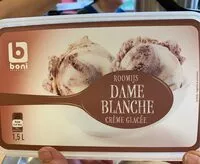 Mängden socker i Crepe glacee dame blanche