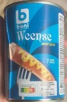 Mängden socker i Weense worsten