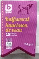 Mängden socker i Saucisson de veau