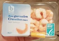 Mängden socker i Crevettes roses décortiquées