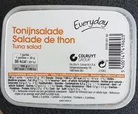 Mängden socker i Salade de thon Everyday