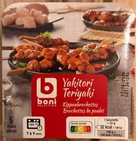 Mängden socker i Yakitori Teriyaki