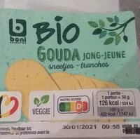 Mängden socker i Gouda jeune bio