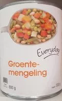 Mängden socker i Mélange de légumes