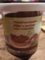 Mängden socker i Pâte a tartiner aux noisettes