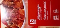 Mängden socker i Pilons de poulet marinés précuits