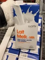 Mängden socker i Lait demi-écrémé