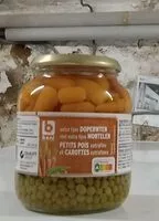 Mängden socker i Petits pois extra-fins et carottes extafines
