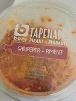 Mängden socker i Tapenade pikant chilipeper