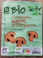 Mängden socker i Burgers de champignons