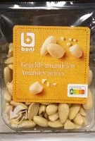 Mängden socker i Amandes pelées