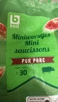 Mängden socker i Mini saucissons