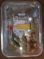Mängden socker i Olives aux cubes de fromages