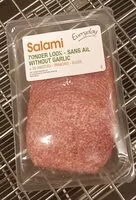 Mängden socker i Salami sans ail