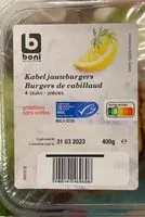 Mängden socker i Burgers de Cabillaud