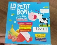 Mängden socker i Fromage frais aux fruits