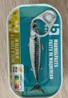 Mängden socker i Makreelfilets in olijfolie