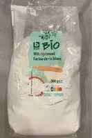 Mängden socker i Farine de riz blanc