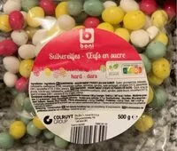 Mängden socker i Oeufs en sucre