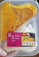 Mängden socker i Poulet kip tikka masala