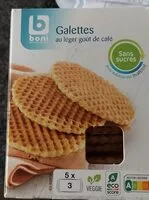 Mängden socker i Galettes au léger goût de café