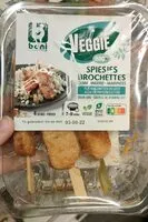 Mängden socker i Brochettes marinées Veggie bbq