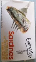 Mängden socker i Sardines à l'huile de tournesol