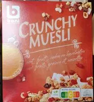 Mängden socker i Crunchy muesli