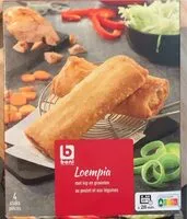 Mängden socker i Loempia met kip en groenten