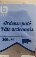 Mängden socker i Ardense paté