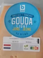 Mängden socker i Gouda light jeune